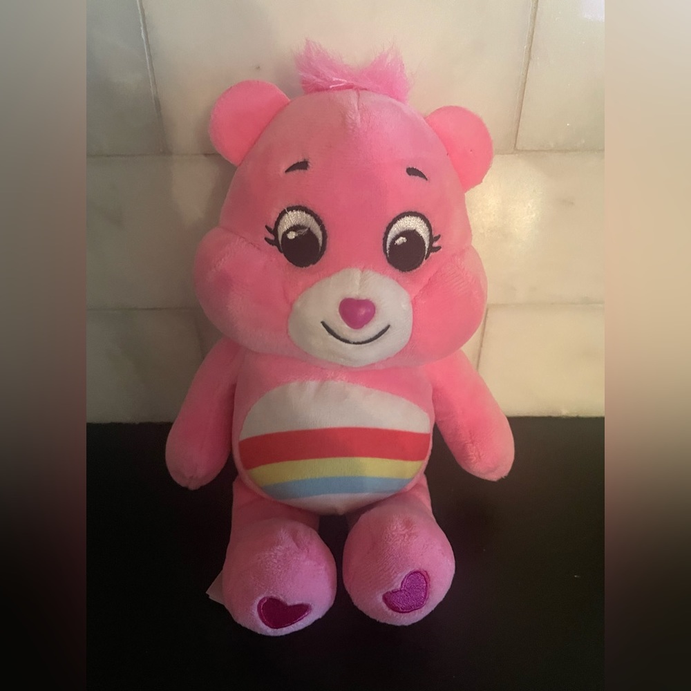 Rainbow Care Bear 10 inch cheer